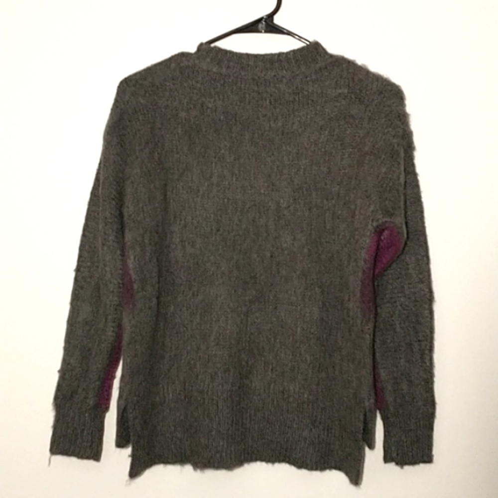 Brushed Gradient Color Fuzzy Sweater|Crewneck - image 3